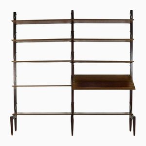 Rosewood Free Standing Book Storage System by Poul Cadovius for Fristho