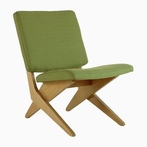 Dutch Low Seating Birchwood Scissor Chair from Ums Pastoe