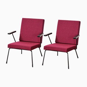 Minimalist 1407 Easy Chairs by Wim Rietveld for Gispen, 1954, Set of 2