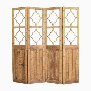 Vintage 2 Pane Wooden Room Divider