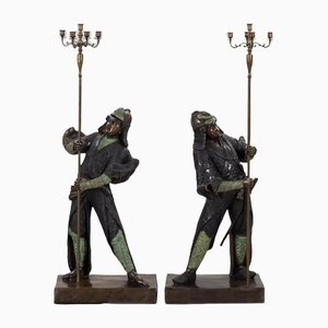 Candelabra Samurai Figuren, 2er Set