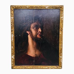 After Guido Reni, Jesus Christ, 18th-Century, Oil on Board, Framed