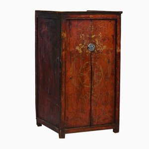 19th Century Tibetan Painted Cupboard Cabinet