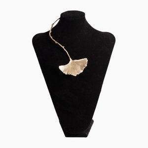 Ginkgo Necklace Right Side by Veronica Mar