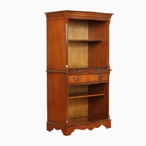 Open Bookcase Cabinet with Shelves Serving Tray and Drawer