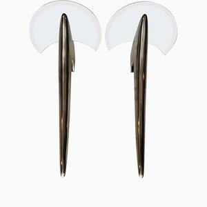 Wall Lamps with Glass, Set of 2