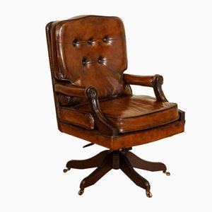 Whiskey Leather Hand Dyed Directors Captains Office Chair