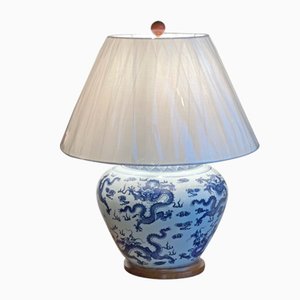Chinese Blue Porcelain Table Lamp by Ralph Lauren