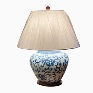 Chinesische Blaue Porzellan Tischlampe von Ralph Lauren