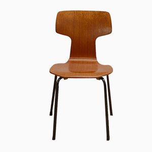 Mid-Century Teak Model 3123 Children's Chair by Arne Jacobsen for Fritz Hansen, 1960s