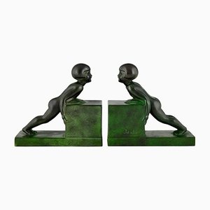Art Deco Bookends by Janle for Max Le Verrier, Set of 2