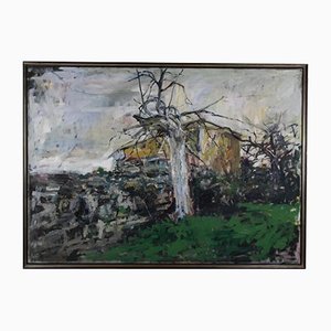 Eugeniusz Wiśniewski, Landscape, 20th Century, Oil on Canvas, Framed