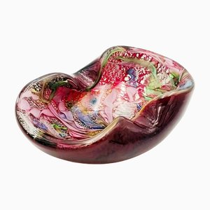 Vintage Murano Glass Bowl by Dino Martens for Aureliano Toso, 1950s