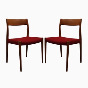 Set of Danish Chairs by Niels Møller for J. L. Møllers, 1960s