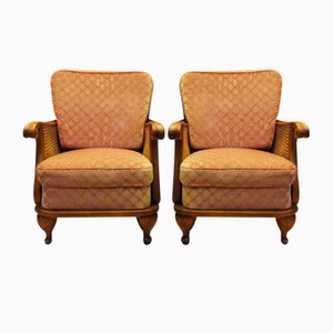 Armchairs in the style of Chippendale, Set of 2