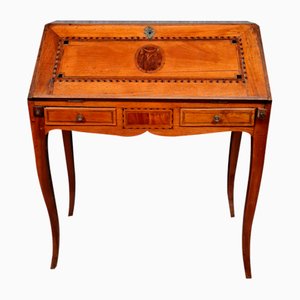 Louis XV Noble Wood Marquetry Time Slope Office, 1750s