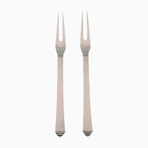 Forchette piramidali in argento sterling di Georg Jensen, anni '30, set di 2