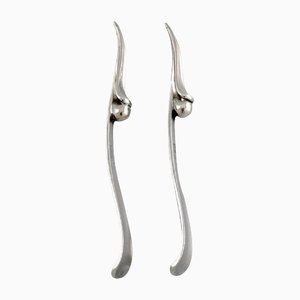 Sterling Silver Cocktail Picks from Georg Jensen, Set of 2