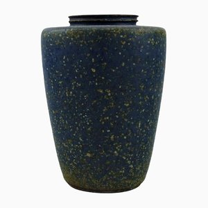Glazed Ceramic Vase by Arne Bang, Denmark, 1940s