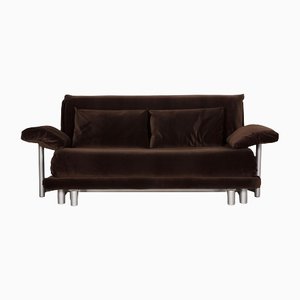 Braunes Multy Stoff Zwei-Sitzer Sofa mit Schlaffunktion von Ligne Roset
