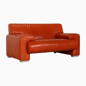 Orange Leather Armchair from Machalke Ronda