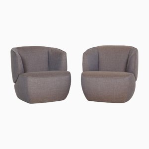 Gray Fabric 384 Armchair Set from Rolf Benz, Set of 2