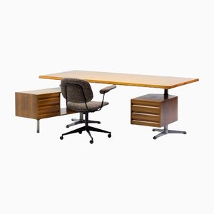T95 Executive Desk & Desk Chair by Osvaldo Borsani, Set of 2