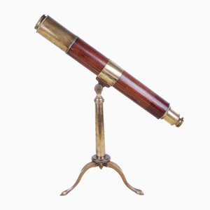 Mid 19th Century English Brass Telescope by Richard Adie