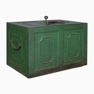 Antique English Georgian Merchants Strongbox Safe Deposit Case, 1800s