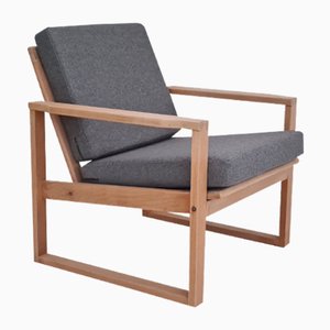 Dänischer Sessel aus Wolle & Buche, 1970er