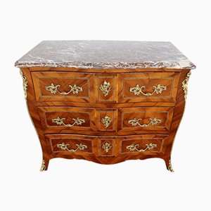 Commode Tombeau Louis XIV en Marqueterie de Bois de la Région