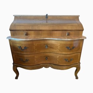 Antique Solid Wood Secretary with Inlays