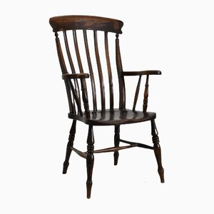 Antiker Windsor Stuhl mit hoher Rückenlehne