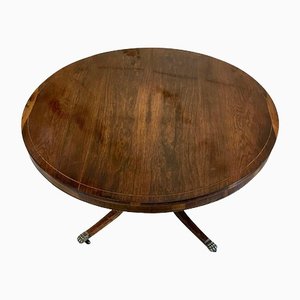 Antique Regency Rosewood Circular Centre Table