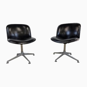 Mid-Century Swivel Chairs by Ico Parisi for MIM Italy, 1960s, Set of 2