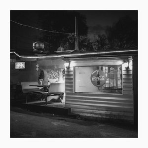 Morgan Silk, Diner, Nashville, Tennessee, 2014, Black & White Photograph