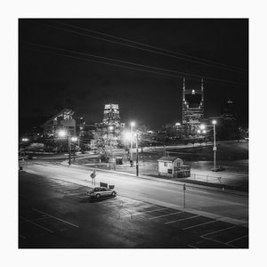 Morgan Silk, Parking Lot, Nashville, Tennessee, 2014, Black & White Photograph