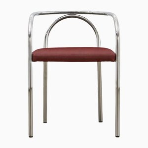 PH Chair, Chrome, Leather Extreme Indianred