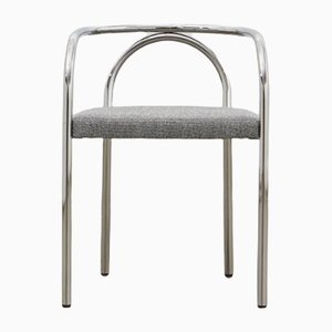 PH Chair, Chrome, Hallingdal Light Grey 126