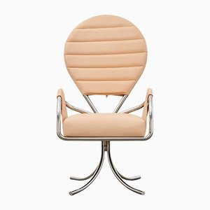 PH Pope Chair, Chrome, Leather Natural Un-Dyed