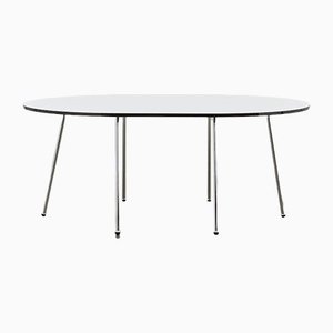 PH Dining Table, 1270x1820mm, Chrome, Laminated Plate With Black Abs Edge