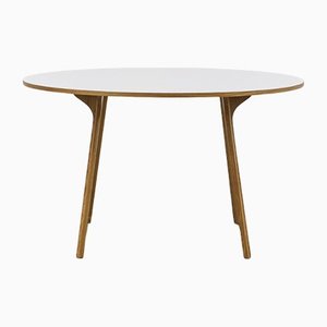 PH Circle Tisch, D1270mm, Natürliche Eichenholzbeine, Laminierte Platte