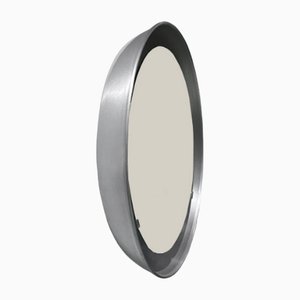Espejo PH, aluminio cepillado, 360 mm de diámetro, cordón de encendido / apagado, iniciales PH
