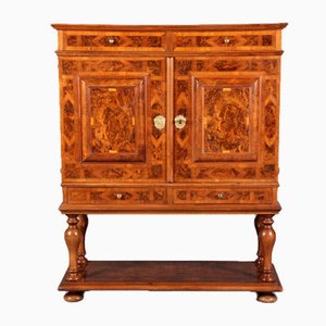 Baroque Walnut Gallery Cabinet with 18 Drawers, Early 18th Century