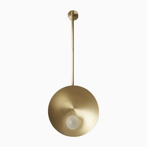 Brushed Brass Oyster Wall Mounted Lamp by Carla Baz