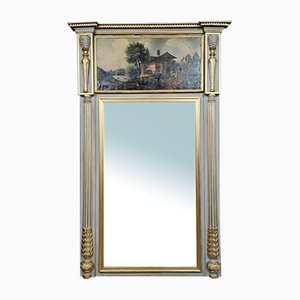 Louis XVI Wooden Lacquered Mirror, 1800s