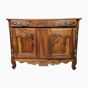 Louis XV Solid Walnut Sennecey Buffet with Blonde Patina