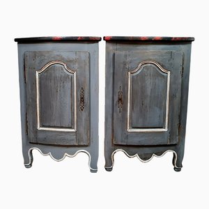 Louis XV Wooden Cabinets, 1930s, Set of 2