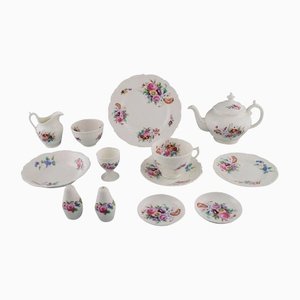English Porcelain Breakfast Tea Service, Set of 13