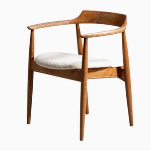 Fauteuil Scandinave en Chêne Massif, 1960